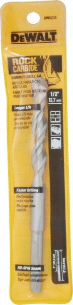 DeWALT DW5235 1/2" Diam, Round with Flats Shank, Carbide-Tipped Rotary & Hammer Drill Bit