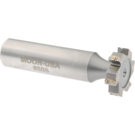 Made in USA Milling Cutters TC606 Woodruff Keyseat Cutter 0.75" Cut Dia, 0.1875" Cut Width, 1/2" Shank Dia, Straight Tooth