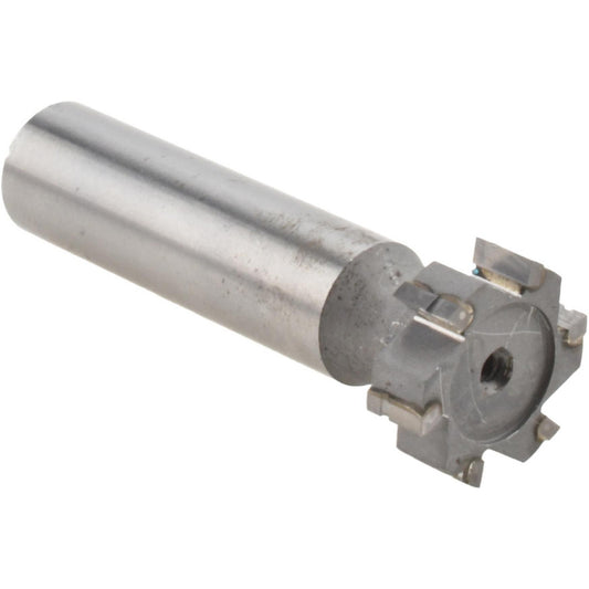 Made in USA Milling Cutters TC806 Woodruff Keyseat Cutter 0.75" Cut Dia, 0.25" Cut Width, 1/2" Shank Dia, Straight Tooth
