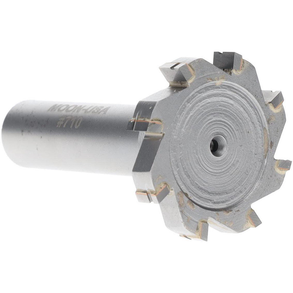 Made in USA Milling Cutters TC710 Woodruff Keyseat Cutter 1.25" Cut Dia, 0.2188" Cut Width, 1/2" Shank Dia, Straight Tooth