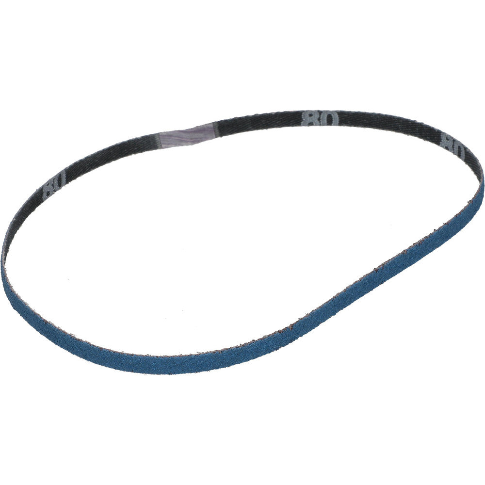 Norton 78072753075 Abrasive Belt  1/4" Wide, 18" OAL, 80 Grit, Zirconia Alumina