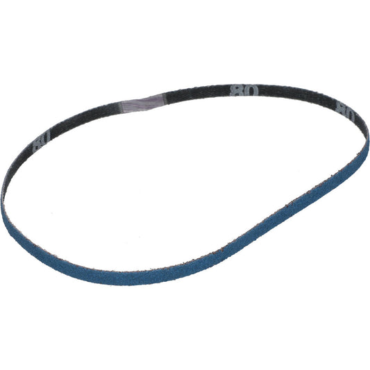 Norton 78072753075 Abrasive Belt  1/4" Wide, 18" OAL, 80 Grit, Zirconia Alumina