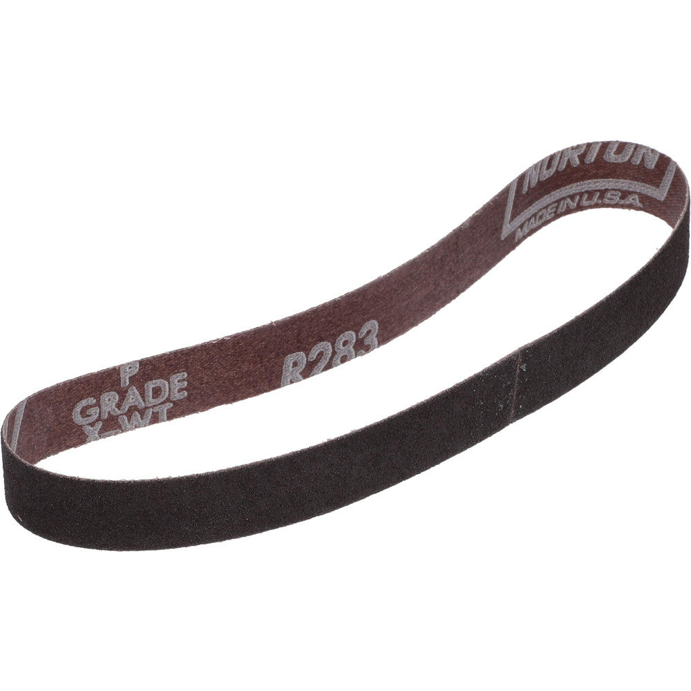 Norton 78072732289 Abrasive Belt  3/4" Wide, 18" OAL, 80 Grit, Aluminum Oxide