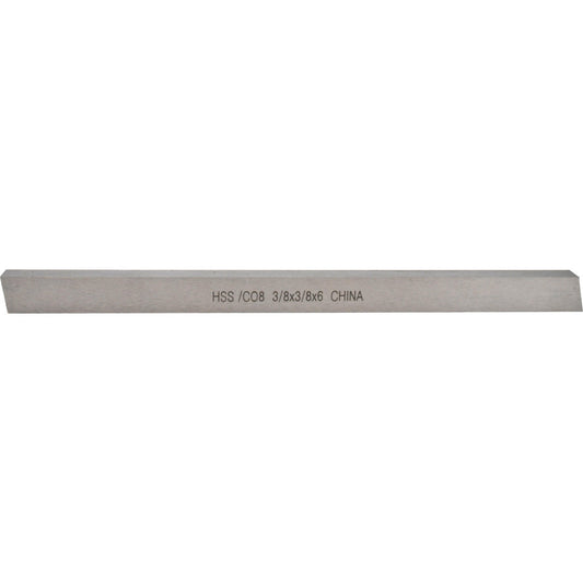 Value Collection 460-6300 Tool Bit Blank 3/8" Wide, 3/8" High, 6" OAL, M42 Cobalt, Square