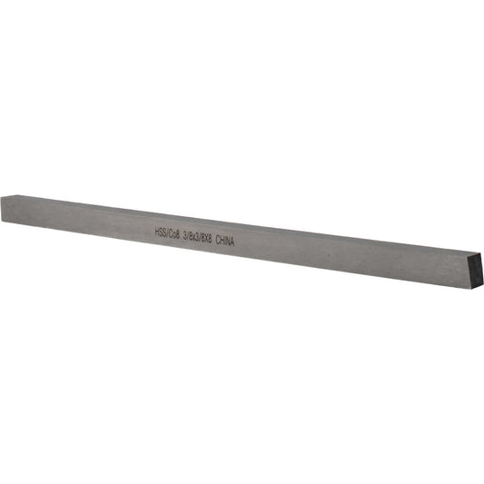 Value Collection 460-6330 Tool Bit Blank 3/8" Wide, 3/8" High, 8" OAL, M42 Cobalt, Square