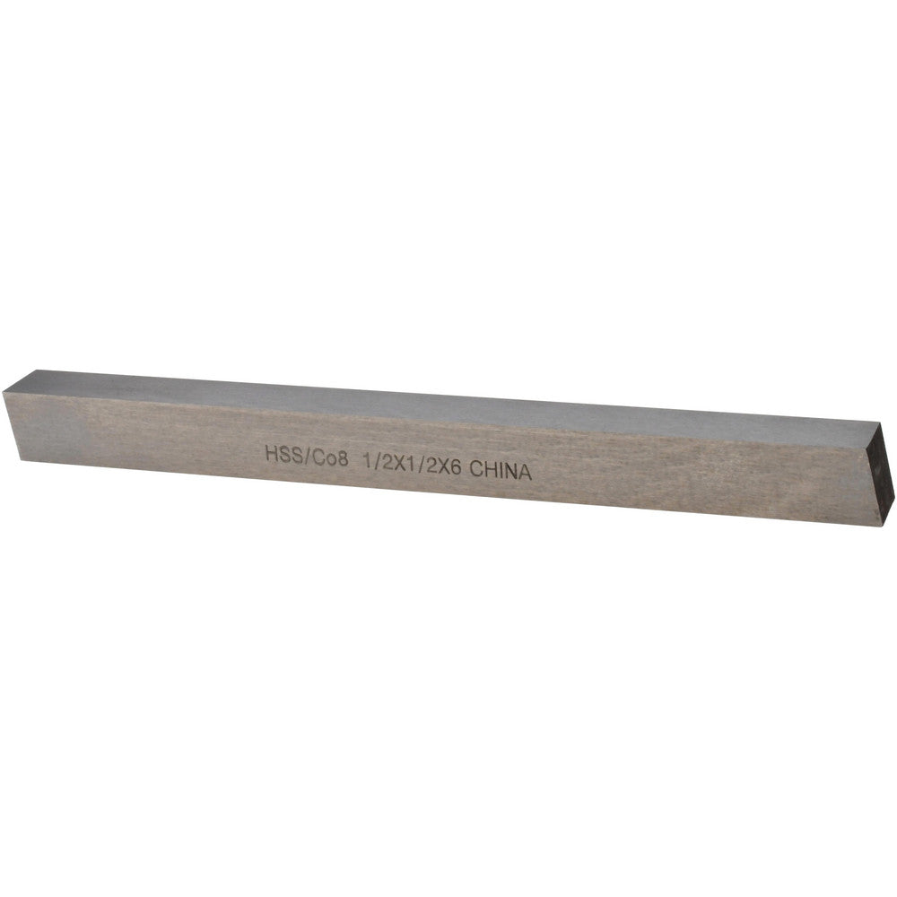 Value Collection 460-6400 Tool Bit Blank 1/2" Wide, 1/2" High, 6" OAL, M42 Cobalt, Square