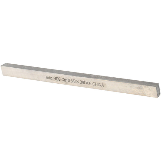 Value Collection 460-10714 Tool Bit Blank 3/8" Wide, 3/8" High, 6" High, M42 Cobalt, Square