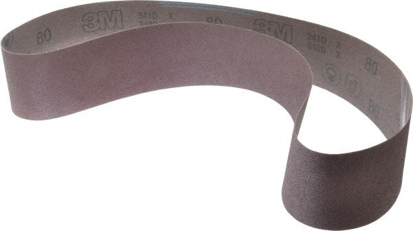 3M 7010516906 Abrasive Belt 3" Wide, 48" Long, 80 Grit, Aluminum Oxide