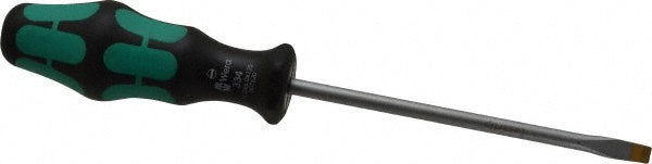 Wera 05007620001 Slotted Screwdriver 1/4" Width, 9" OAL, 5" Blade Length