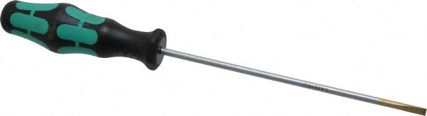 Wera 05110002001 Slotted Screwdriver 1/8" Width, 8-1/8" OAL, 5" Blade Length