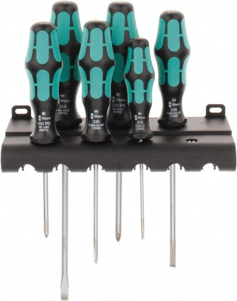 Wera 05105650001 Screwdriver Set 6 Pc, Phillips & Slotted