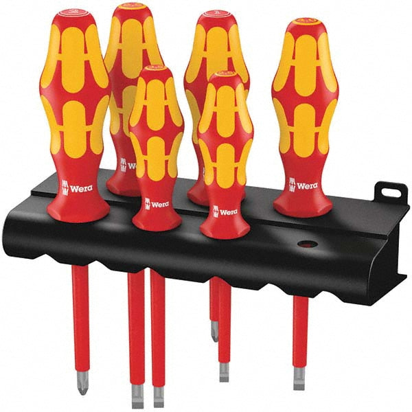 Wera 05006145001 Screwdriver Set 6 Pc, Phillips & Slotted
