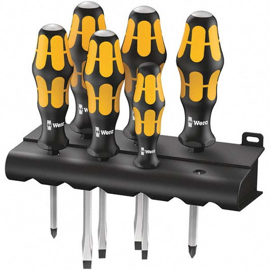 Wera 05018282001 Screwdriver Set 6 Pc, Phillips & Slotted