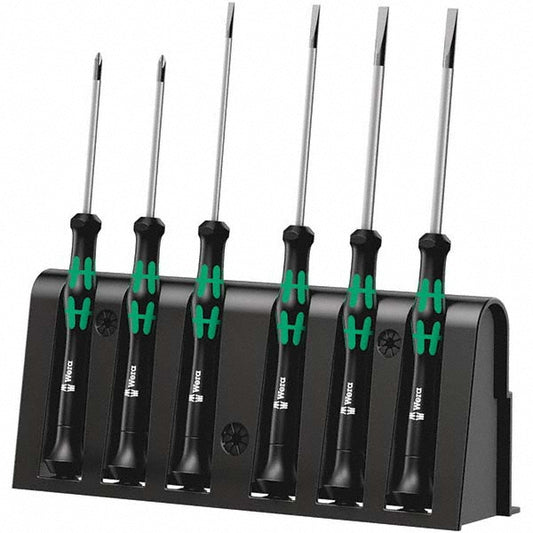 Wera 05118150001 Screwdriver Set 6 Pc, Phillips & Slotted