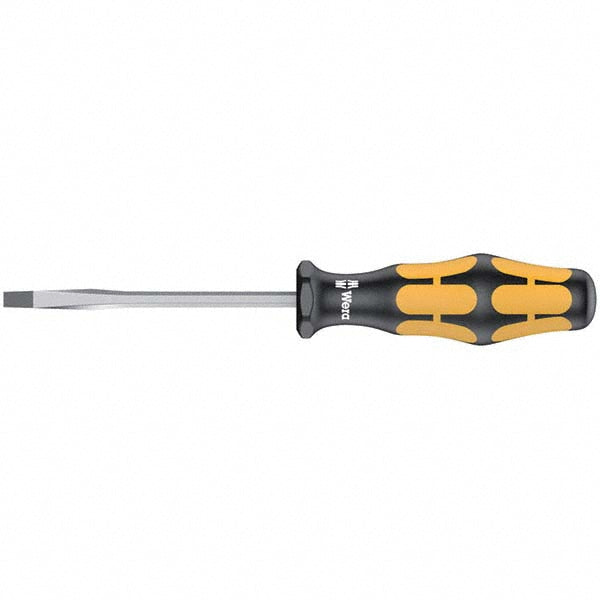 Wera 05018260001 Slotted Screwdriver 1/8" Width, 6-1/4" OAL, 3-1/8" Blade Length