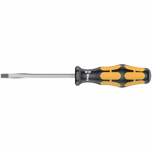 Wera 05018260001 Slotted Screwdriver 1/8" Width, 6-1/4" OAL, 3-1/8" Blade Length