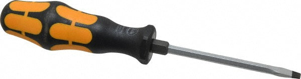 Wera 05018262001 Slotted Screwdriver 3/16" Width, 7-3/8" OAL, 3-1/2" Blade Length