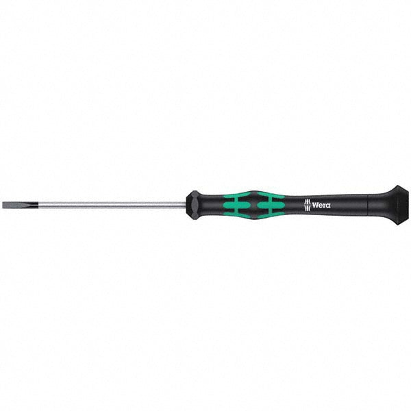 Wera 05118010001 Slotted Screwdriver 1/8" Width, 6-7/8" OAL, 3-1/8" Blade Length