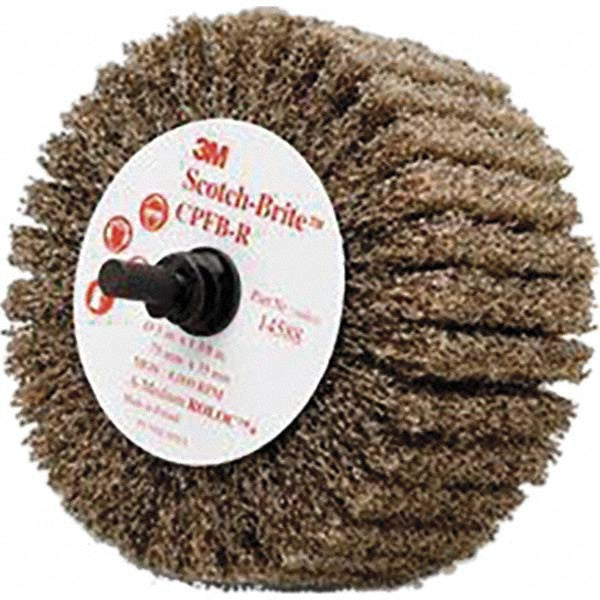 3M 7100088221 Mounted Flap Wheel 3" Dia, 1-3/8" Face Width, Aluminum Oxide