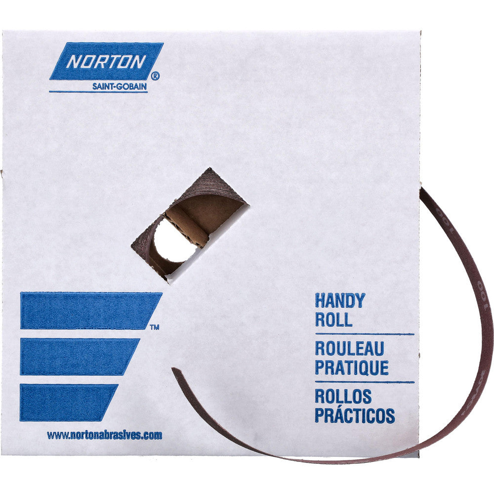 Norton 66261126275 Shop Roll 1" Wide, 50 Yards Long,100 Grit, Aluminum Oxide