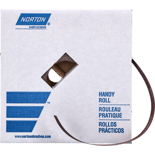 Norton 66261126275 Shop Roll 1" Wide, 50 Yards Long,100 Grit, Aluminum Oxide