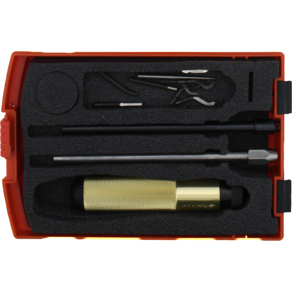 Shaviv 154-29228 Hand Deburring Tool Set 12 Pc, High Speed Steel