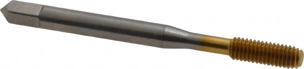 Balax 18144-01T Thread Forming Tap M5x0.8 Metric, 4H Class of Fit, Bottoming Chamfer, High-Speed Steel, Titanium Nitride Finish
