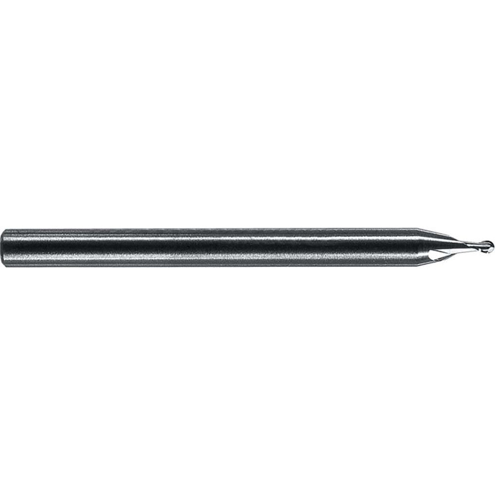 RobbJack SS-2-025-BN Ball End Mill 0.025" Dia, 0.0375" LOC, 2 Flute, Solid Carbide