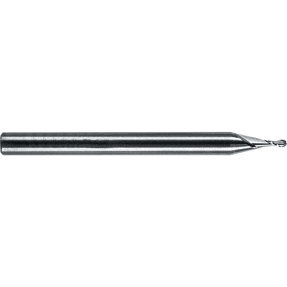 RobbJack SR-2-025-BN Ball End Mill 0.025" Dia, 0.075" LOC, 2 Flute, Solid Carbide