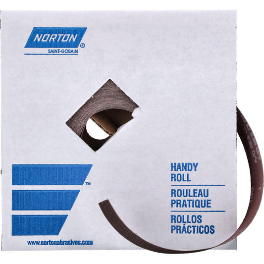 Norton 66261126287 1-1/2" x 50 Yd 100 Grit Aluminum Oxide Shop Roll