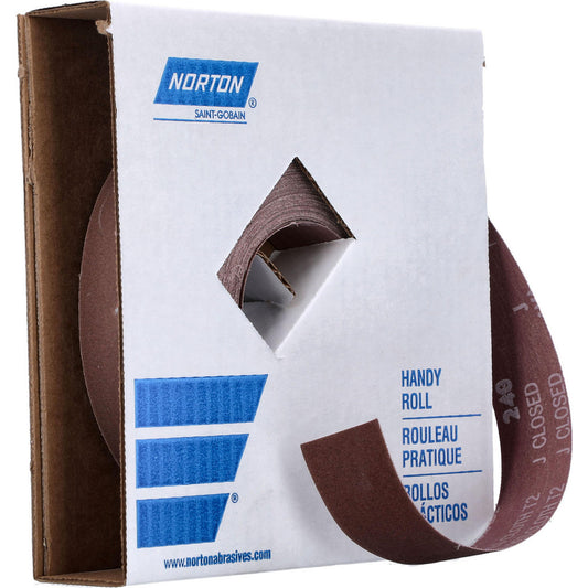 Norton 66261126282 1-1/2" x 50 Yd 240 Grit Aluminum Oxide Shop Roll