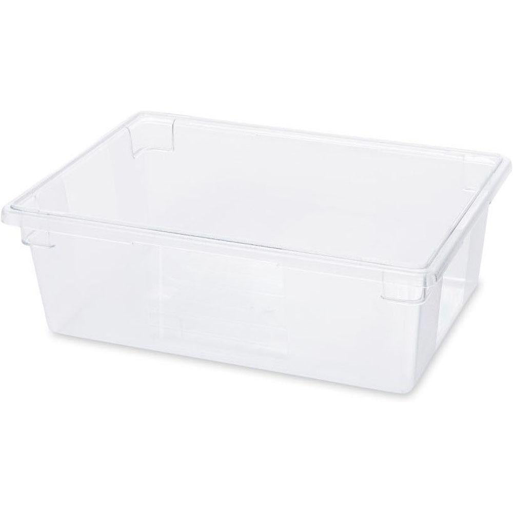 Rubbermaid FG330000CLR Food Tote Box Container Polycarbonate, Rectangular