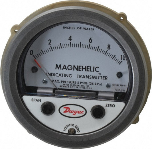 Dwyer 605-10 25 Max psi, Differential Pressure Transmitter with Indication