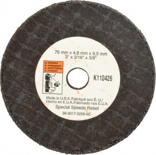 3M 7100229883 Cut-Off Wheel 3" Dia, 3/16" Thick, 3/8" Hole, Aluminum Oxide