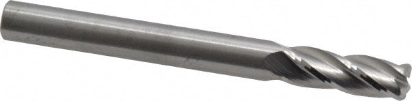 M.A. Ford 11125004 Corner Radius End Mill 1/4" Dia, 3/4" LOC, 0.045" Radius, 4 Flutes, Solid Carbide