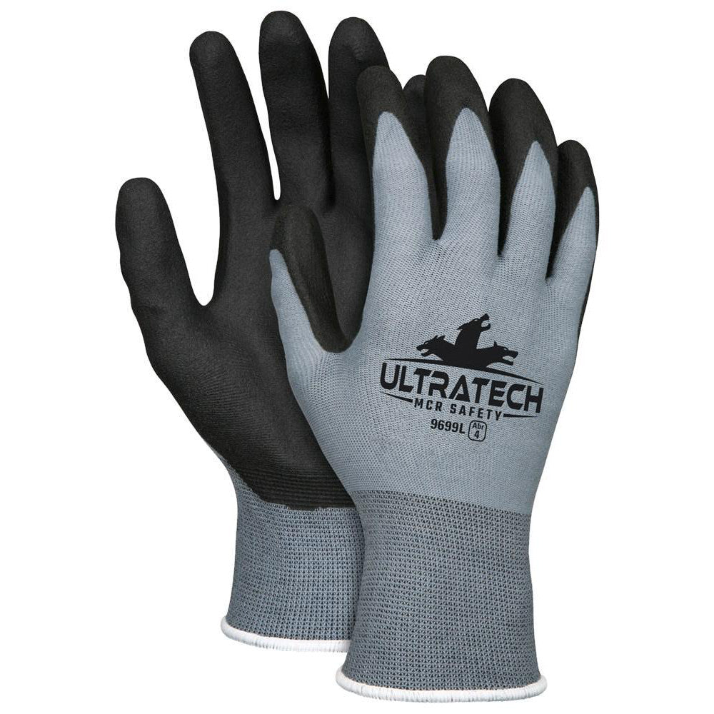 MCR Safety 9699XS Work Gloves UltraTech® 9699, Size X-Small, PVC-Coated Nylon, General Purpose