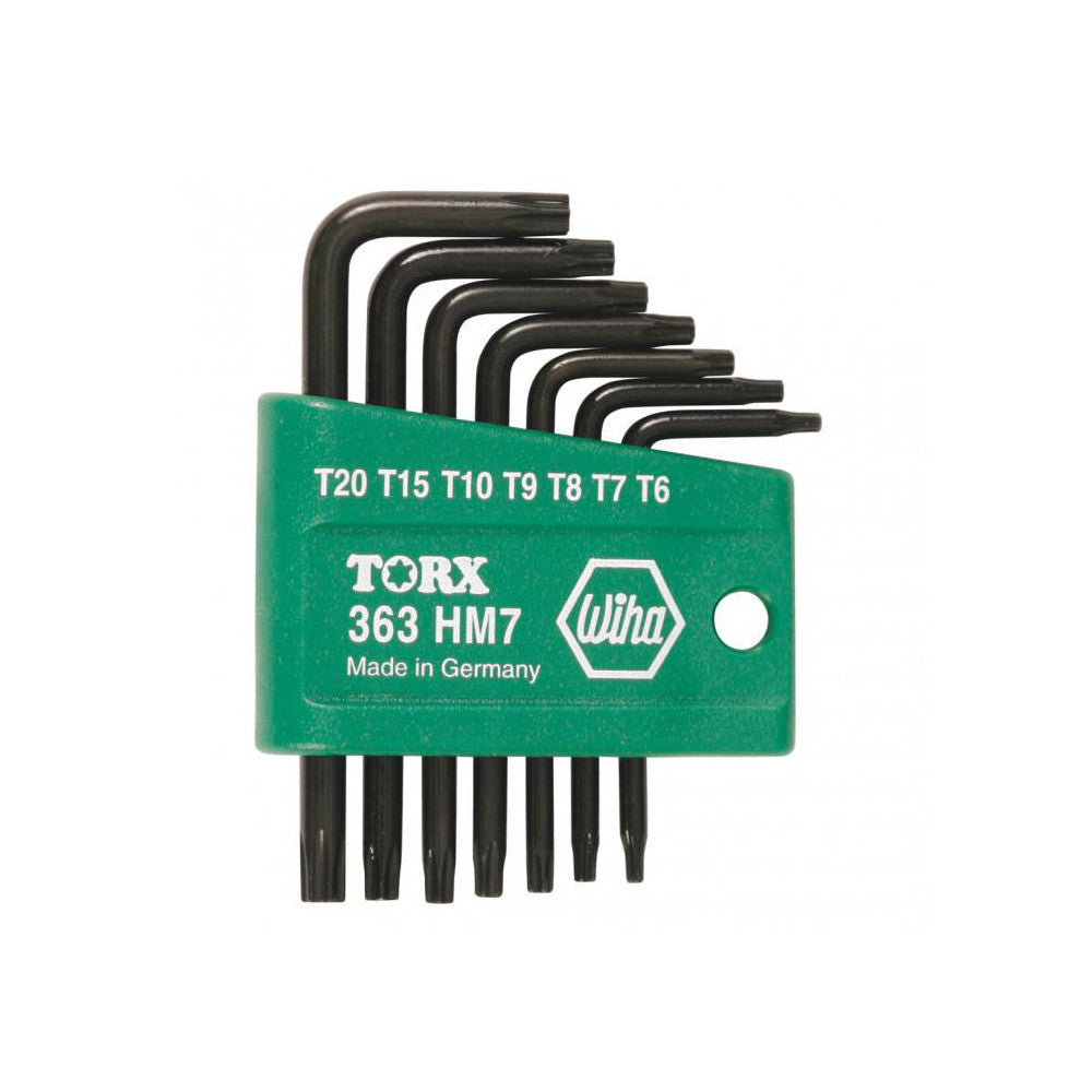 Wiha 36392 Torx Key Set 7 Pc, L-Handle, T6 to T20