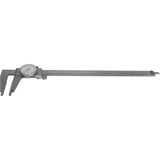 Value Collection 10W-S013 Dial Caliper 12", 0.001000" Graduation, 0.1" per Revolution, Stainless Steel Jaws