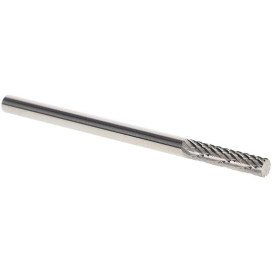 Mastercut Tool Corp. SA-43L2DC Abrasive Bur SA-43-L2DC, 1/8" Cut Dia, Cylinder with Flat End, Double Cut