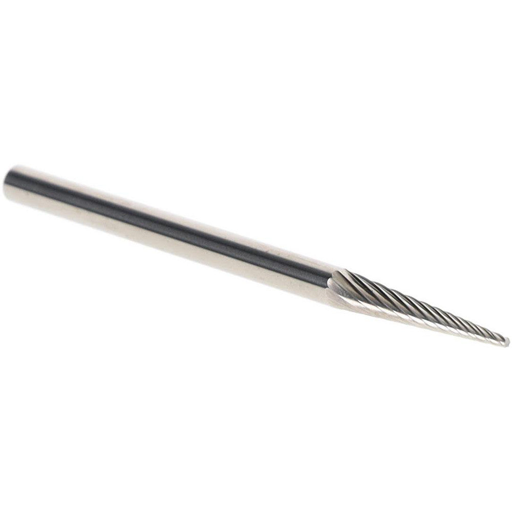 Mastercut Tool Corp. SM-43L2SC Abrasive Bur SM-43-L2SC, 1/8" Cut Dia, Pointed Cone, Single Cut
