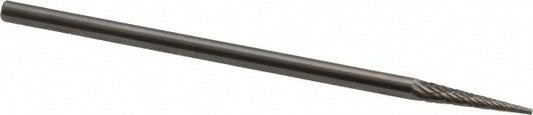 Mastercut Tool Corp. SM-43L3DC Abrasive Bur SM-43-L3DC, 1/8" Cut Dia, Pointed Cone, Double Cut