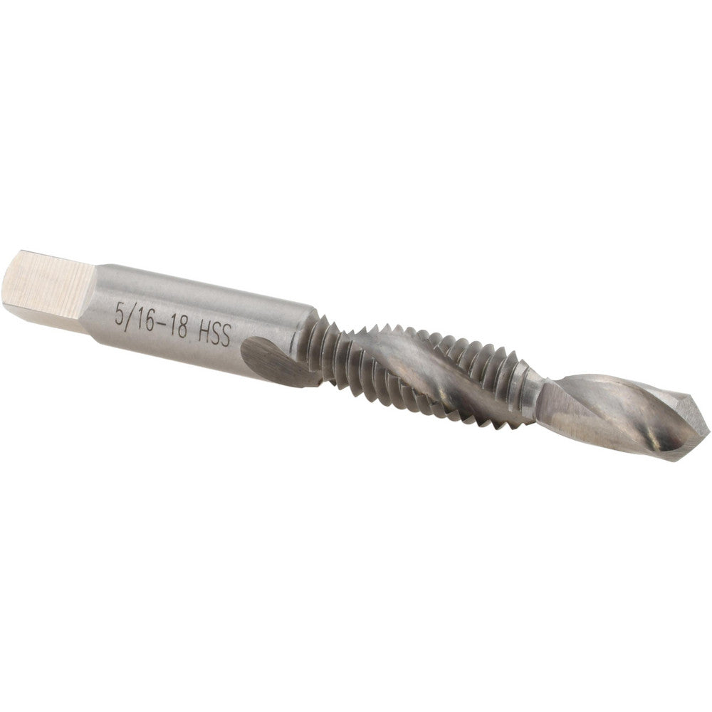 Value Collection X789 5/16-18 Combination Drill Tap 5/16-18, H3, 2 Flutes, High Speed Steel