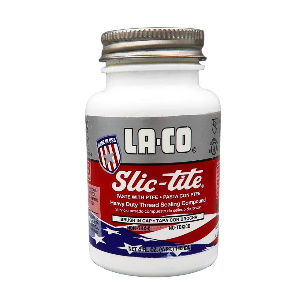 LA-CO 42009 Pipe Thread Sealant White, 1/4 pt Can