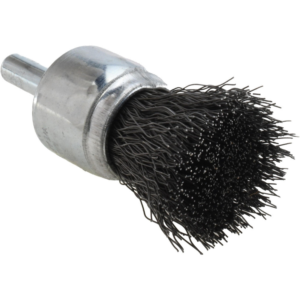 Weiler 90289 End Brushes 3/4" Dia, Steel, Crimped Wire