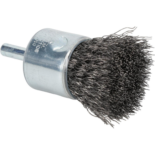 Weiler 90299 End Brushes 1" Dia, Steel, Crimped Wire