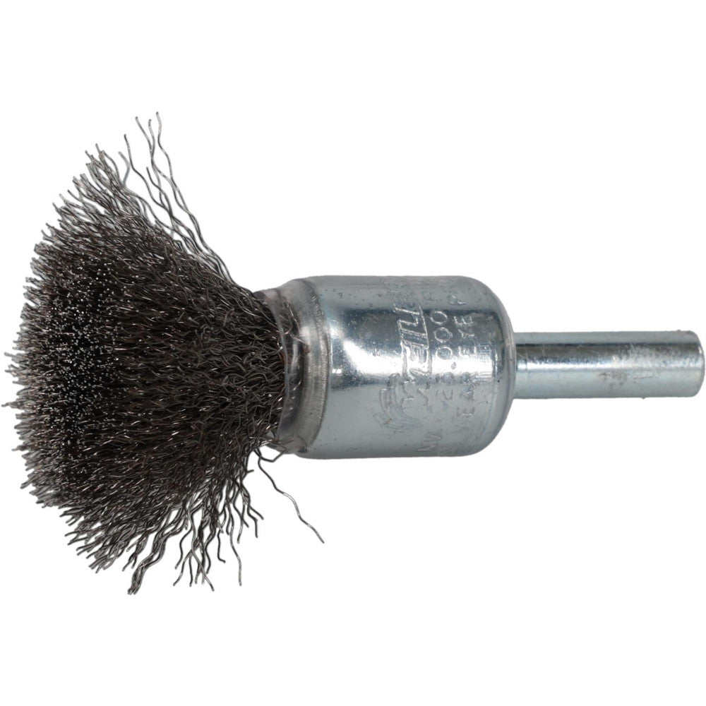 Weiler 90300 End Brushes 1/2" Dia, Stainless Steel, Crimped Wire