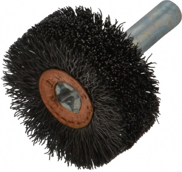 Weiler 90308 Wheel Brush 1-1/4" Wheel Dia, 1/2" Face Width, 0.0080" Wire Dia, Crimped