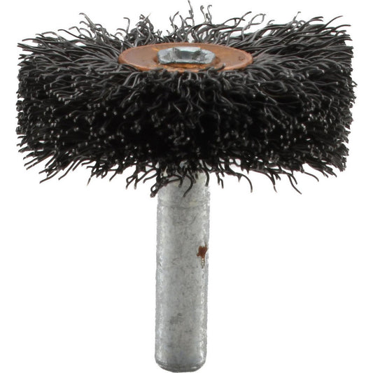 Weiler 90310 Wheel Brush 1-1/2" Wheel Dia, 1/2" Face Width, 0.0118" Wire Dia, Crimped