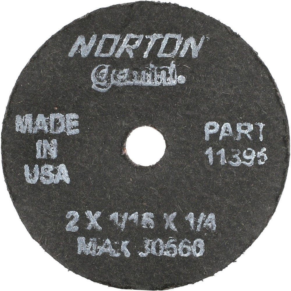 Norton 66243411395 Cut-Off Wheel 2" Dia, 1/16" Thick, 1/4" Hole, Aluminum Oxide