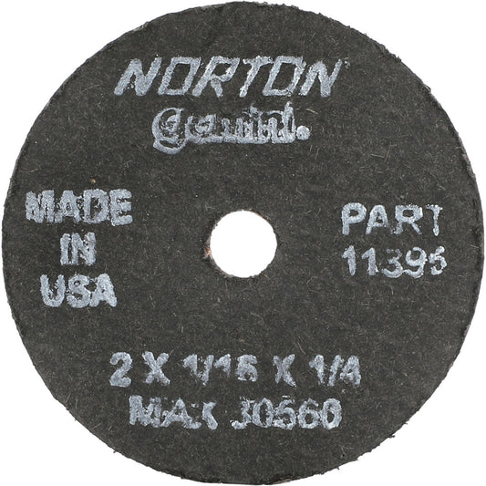 Norton 66243411395 Cut-Off Wheel 2" Dia, 1/16" Thick, 1/4" Hole, Aluminum Oxide